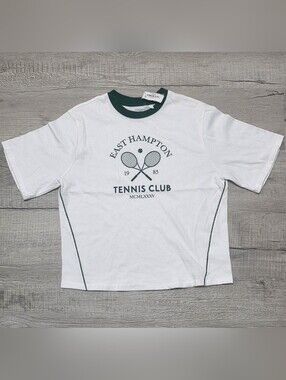 DSG Boys  Graphic Tee - White with Forest Green Trim